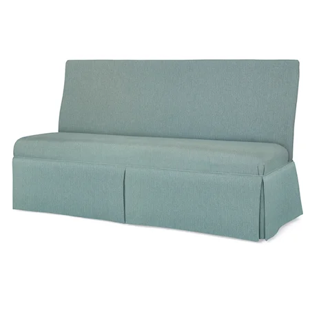 58 To 71 Skirted  Armless Banquette