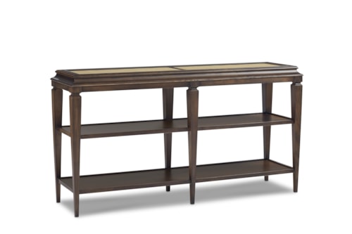 Transitional 2-Shelf Console Table