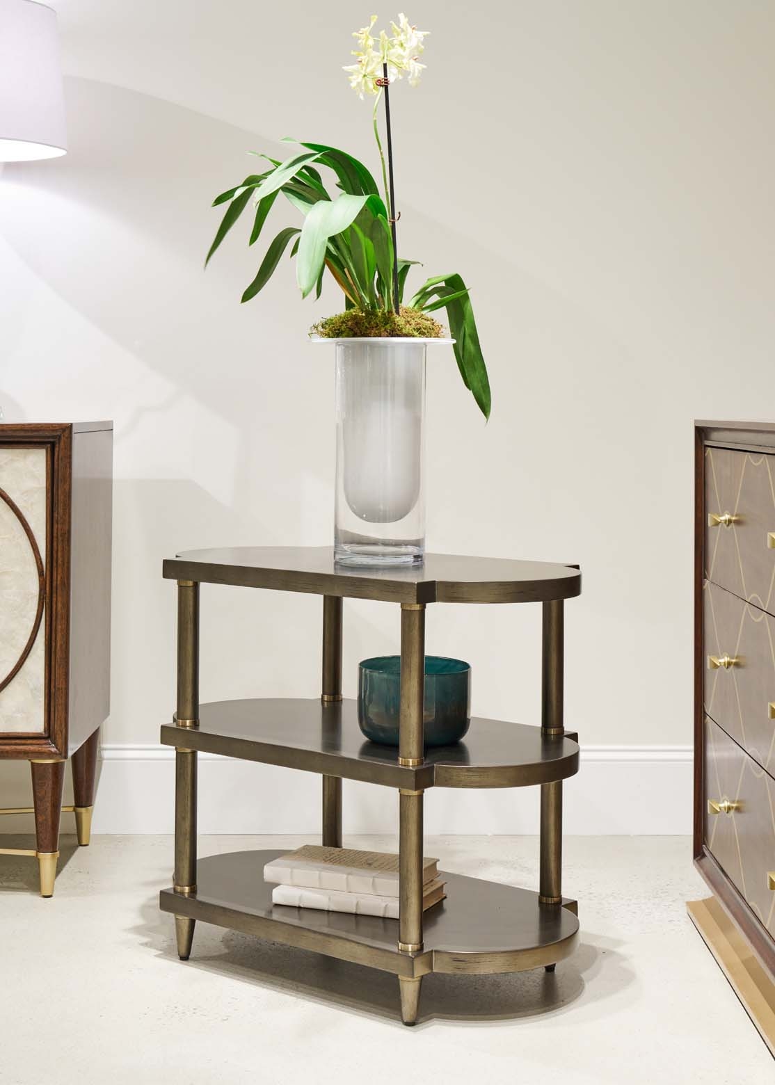 Side Table w/Open Shelving