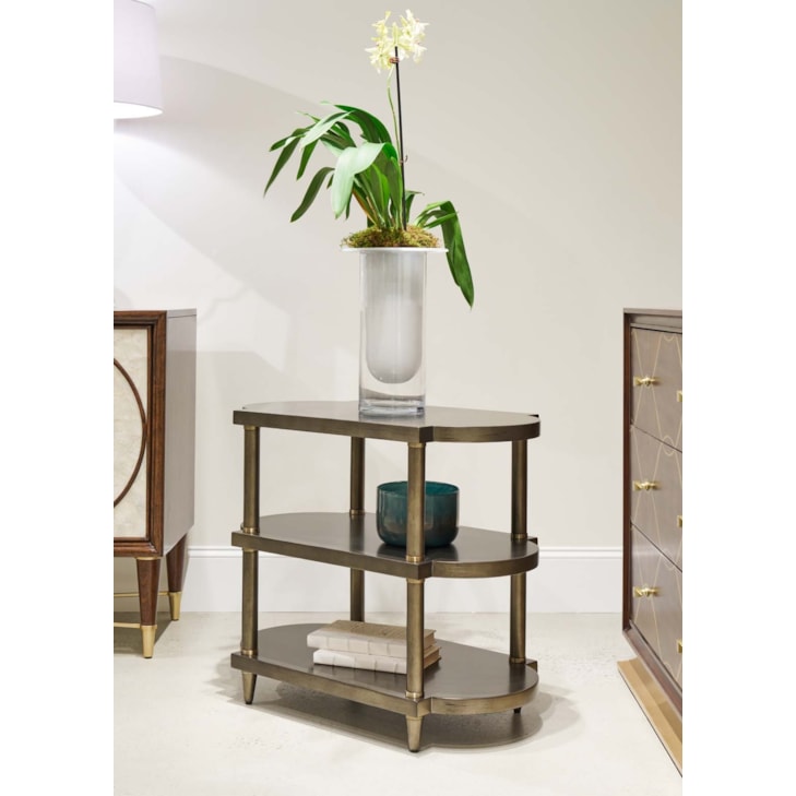 Sherrill Occasional VOYAGE MAISON Side Table w/Open Shelving