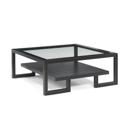 Square 1-Shelf Cocktail Table