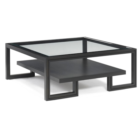 Square 1-Shelf Cocktail Table