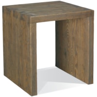 Transitional Square Side Table