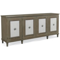 Traditional 4-Door Credenza
