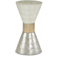 Contemporary Pedestal End Table