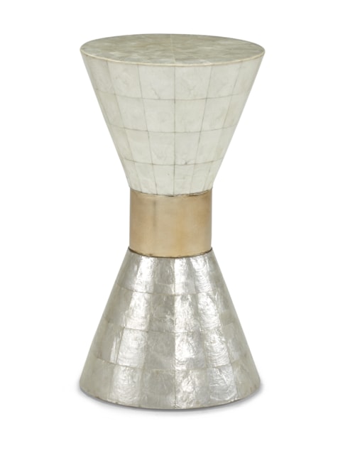 Contemporary Pedestal End Table