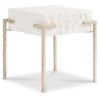 Sherrill Occasional VOYAGE MAISON Agate-Top End Table w/Textured Metal Base