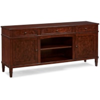 Transitional 70" Wood Media Console