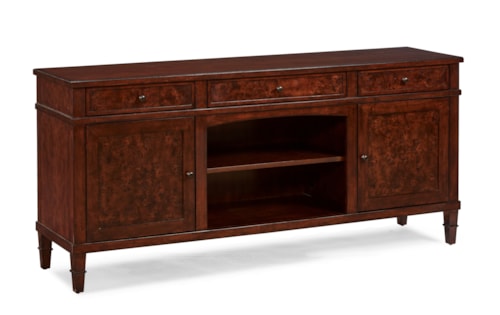 Transitional 70" Wood Media Console