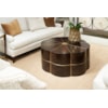 Sherrill Occasional VOYAGE MAISON Flora Cocktail Table w/Brass Bead Inset
