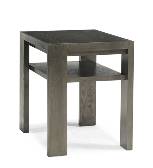 Contemporary Rectangular 1-Shelf End Table