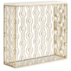 Sherrill Occasional VOYAGE MAISON Agate Stone-Top Console Table w/Shell Accent