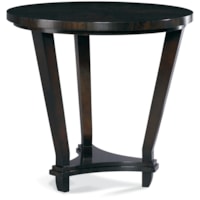 Transitional Round Lamp Table