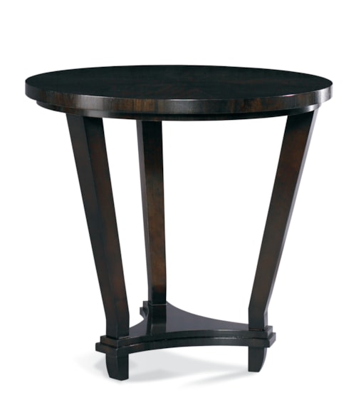 Transitional Round Lamp Table