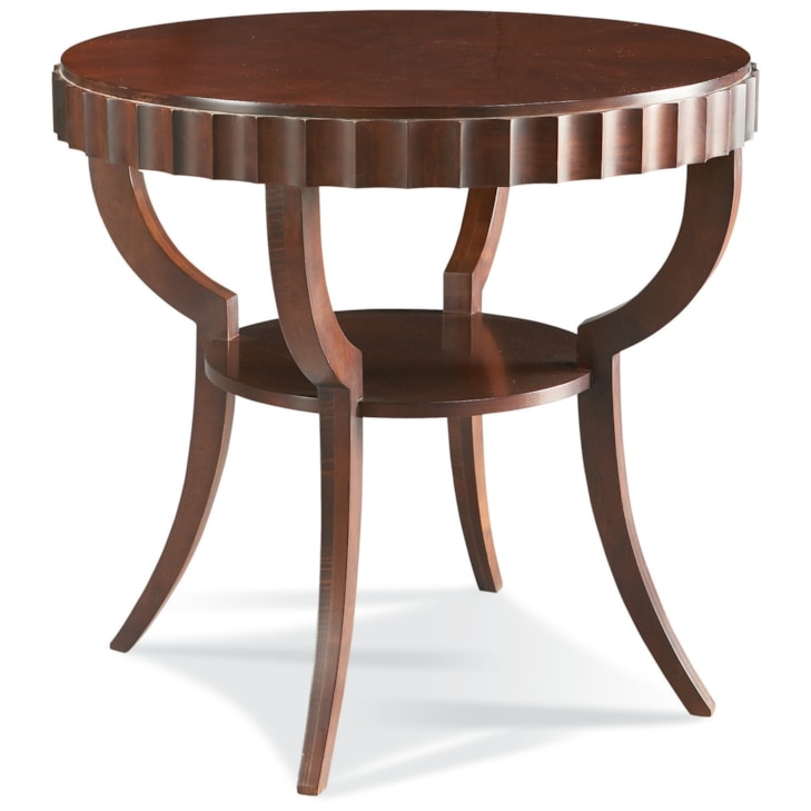 Sherrill Occasional MASQUERADE Round Lamp Table