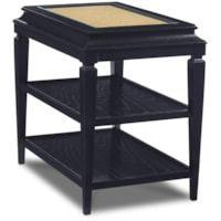 Traditional 2-Shelf Chairside Table