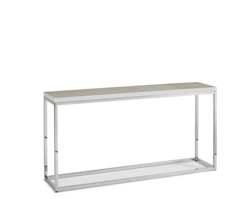 Transitional Console Table with Marble Top