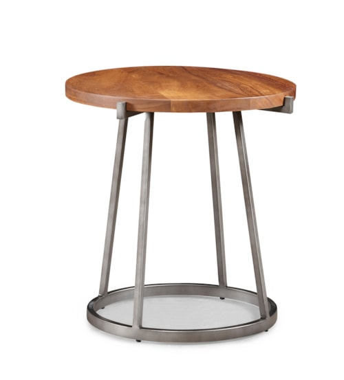 Rustic Round Lamp Table