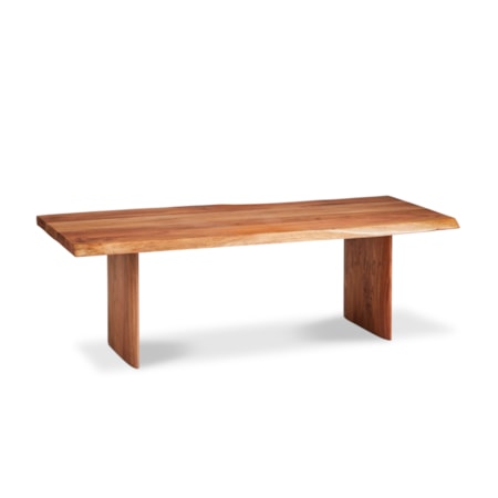 58" Double Pedestal Cocktail Table