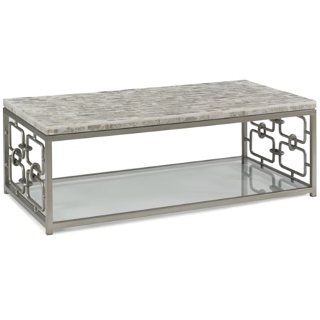 Modern Polished-Top Cocktail Table