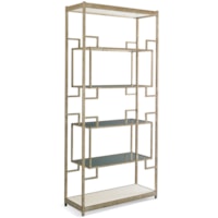 Classic Glam Glass-Shelf Etagere