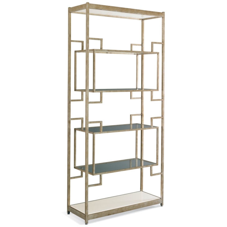 Sherrill Occasional INFINITY Classic Glam Glass-Shelf Etagere