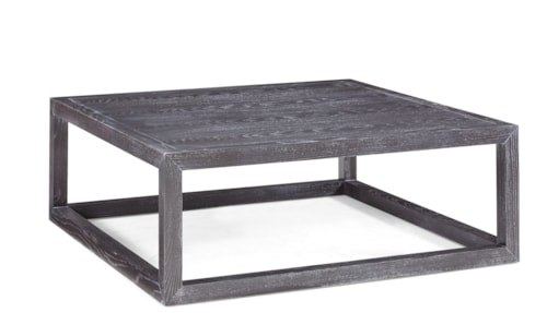 Transitional Square Cocktail Table