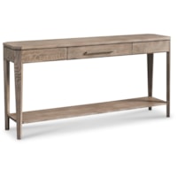 Transitional 1-Drawer Console Table with Shelf