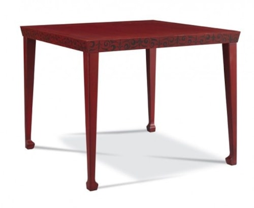 Console/Dining Table 30"H With Beveled Top Chow Leg