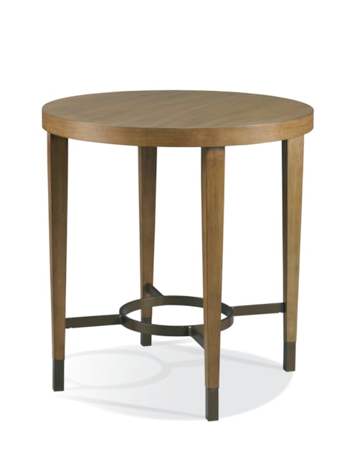Transitional Round Lamp Table