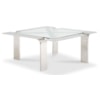 Sherrill Occasional VOYAGE MAISON 38" Sq. Stainless Steel Cocktail Table