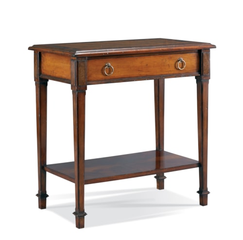 Traditional 1-Drawer Side Table with Shelf