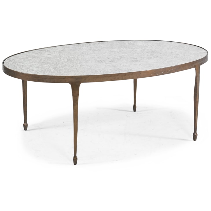 Sherrill Occasional CALVERT Antique Mirrored-Top Cocktail Table