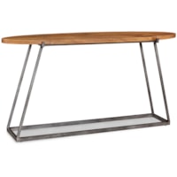 Rustic Oval Console Table