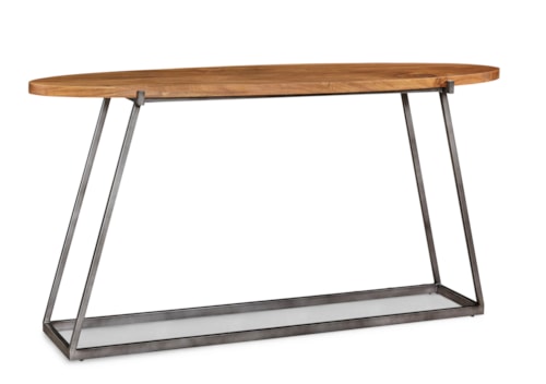 Rustic Oval Console Table