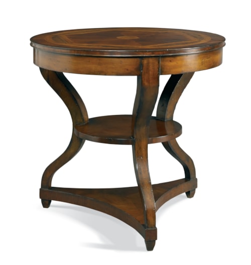 Traditional Lamp Table with Shelf