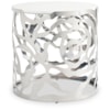 Sherrill Occasional VOYAGE MAISON Sculptural White Marble-Top End Table