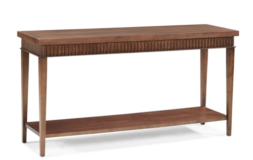 Transitional Console Table with Shelf