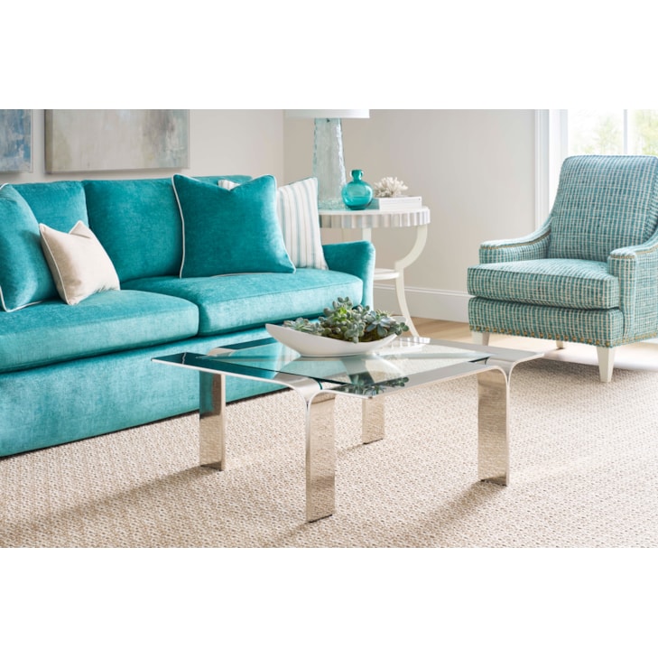 Sherrill Occasional MASQUERADE Round Lamp Table