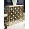 Sherrill Occasional VOYAGE MAISON Agate Stone-Top Console Table w/Shell Accent
