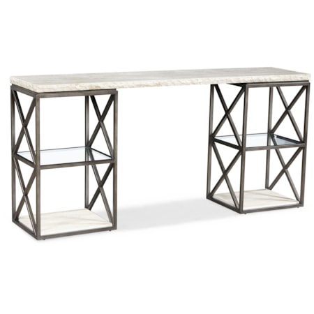 4-Shelf Console Table