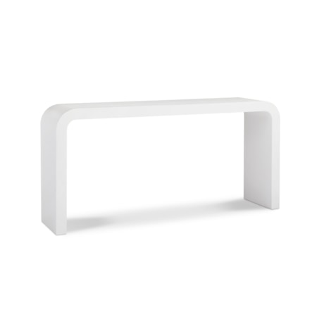 Sculptural Double-Pedestal Console Table