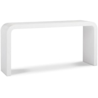 Contemporary Sculptural Double-Pedestal Console Table