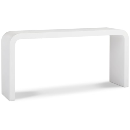Sculptural Double-Pedestal Console Table