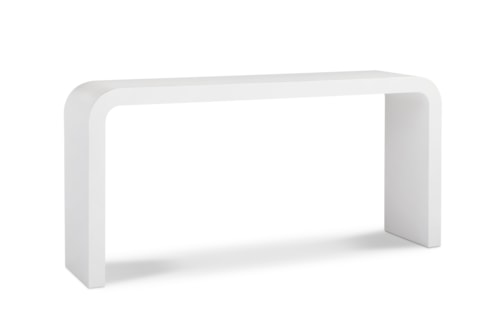 Contemporary Sculptural Double-Pedestal Console Table