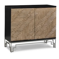 Mid-Century Modern 2-Door Accent Cabinet
