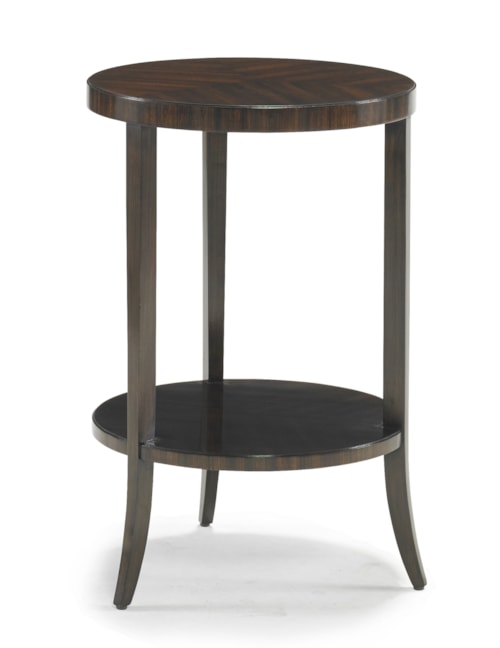 Traditional Round Spot Table with Shelf