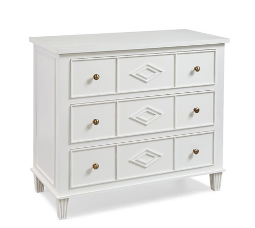 Transitional 3-Drawer Bedroom Chest