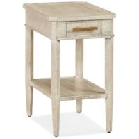 Transitional 1-Drawer Drink Table with Shelf