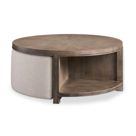 Round 2-Shelf Cocktail Table